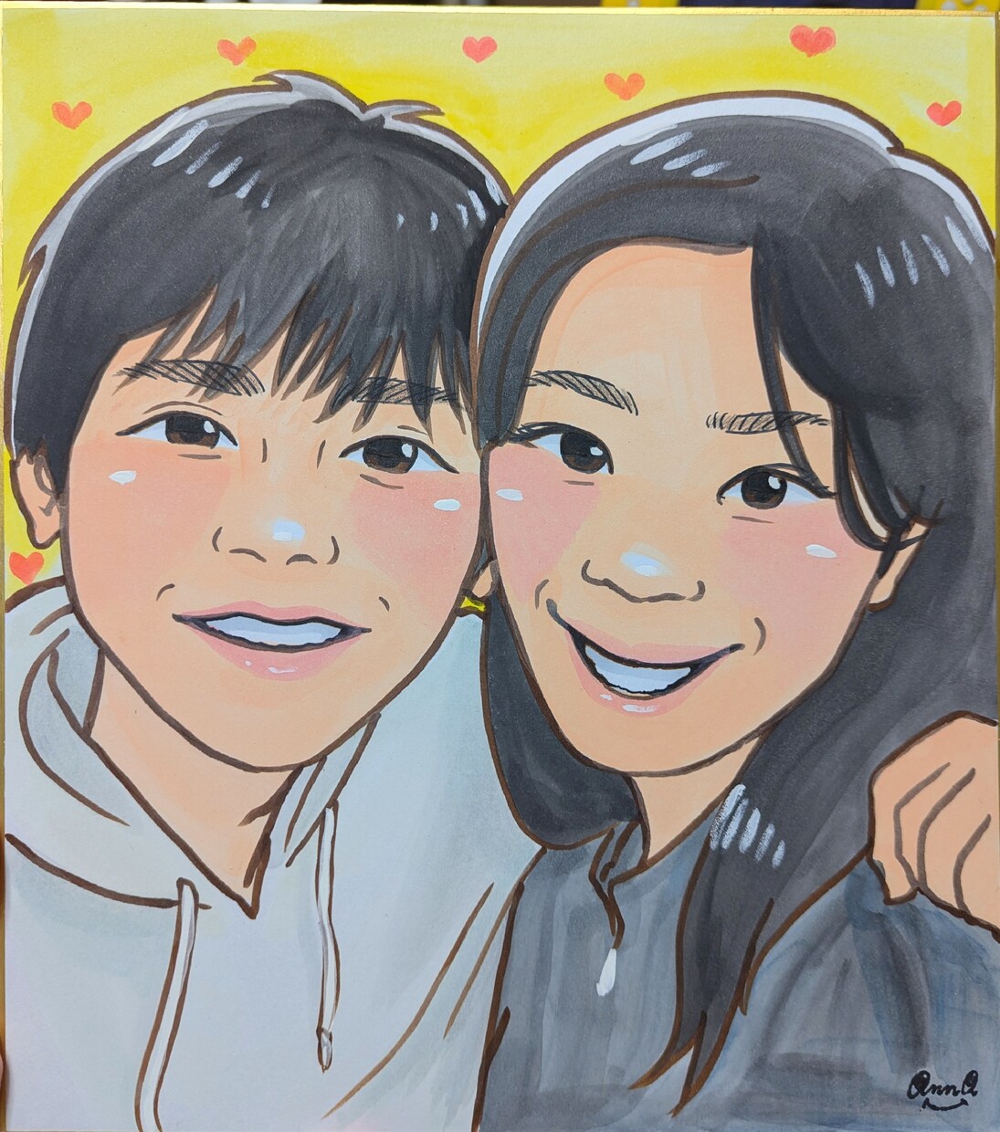 そっくりな可愛い似顔絵描きます 水彩やデジタルで似顔絵お描きします！ イメージ7