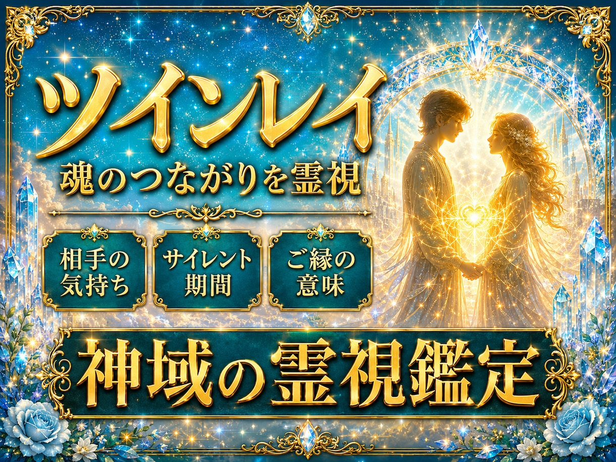 ツインレイ鑑定2人の出会いの意味を霊視と星で視ます あの人は運命の人？魂で繋がる相手との絆と未来を読み解きます イメージ1