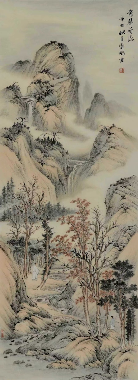 茶室や和室に調和する伝統的な水墨画を揮毫します 宋元時代の古法に基づいた伝統的な水墨表現を得意とします イメージ7