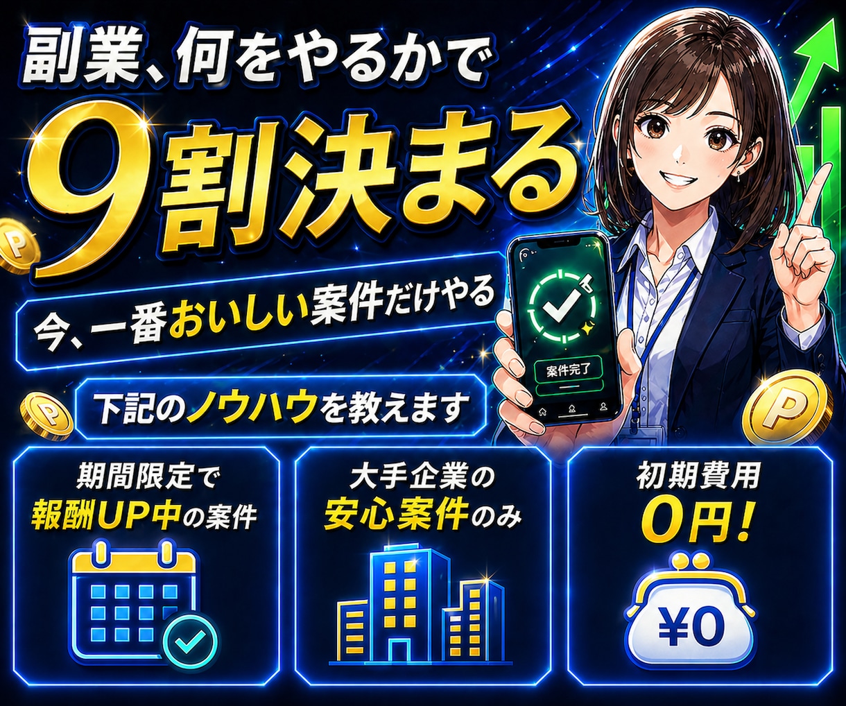 副業で失敗した人へ｜楽に収益を狙えるポイ活教えます 今おいしい案件だけを狙うポイ活。作業は月3時間程度 イメージ4