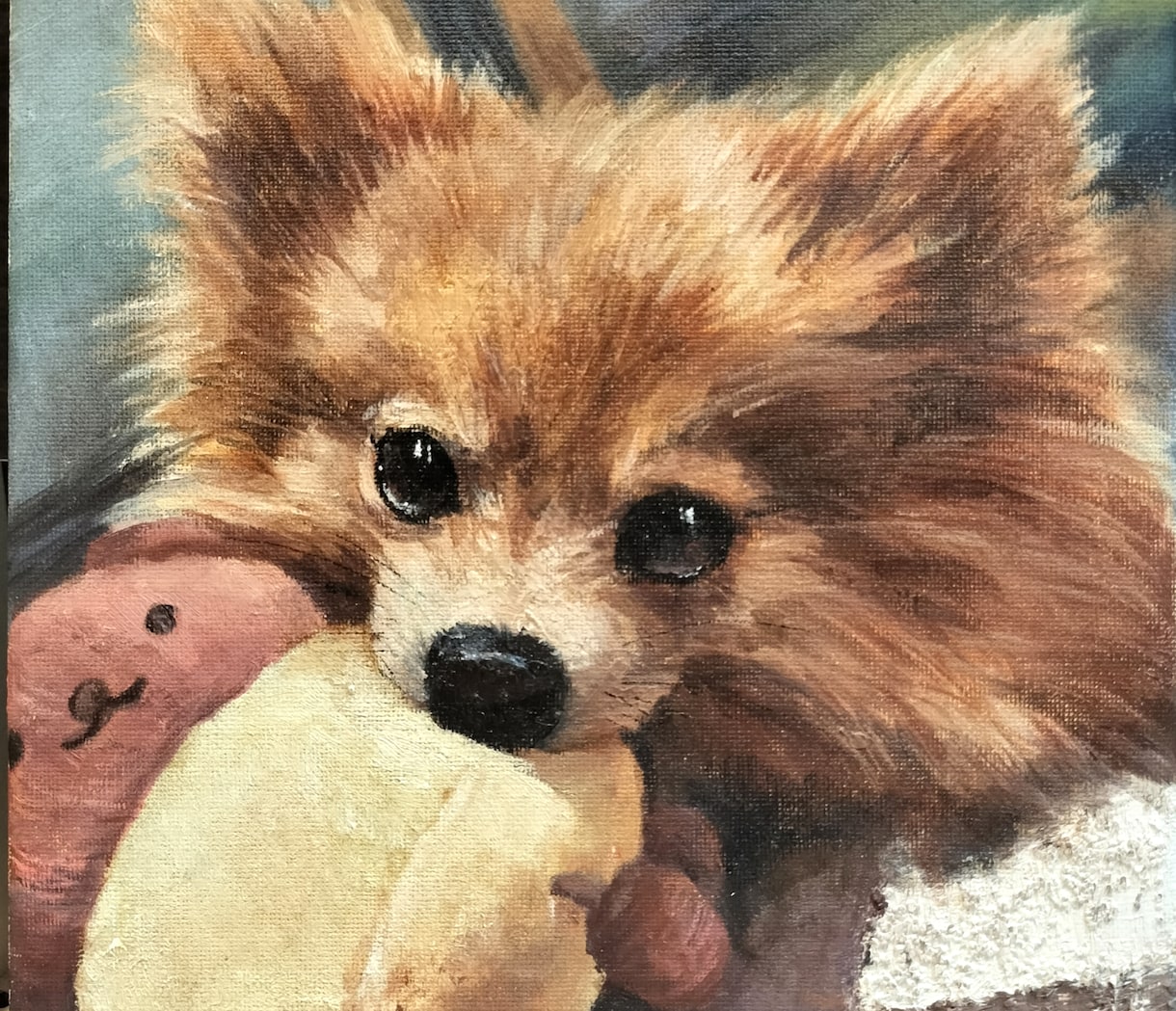 ペットのお写真を味のある油絵にします 現役藝大生がペットとの思い出を形にするお手伝いをします！ イメージ1