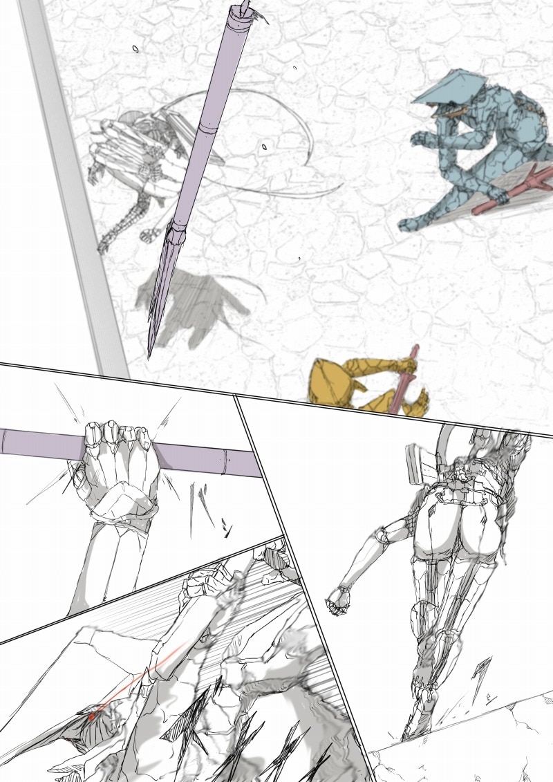 アクションの振り付け、戦闘シーンの制作できます 貴方の漫画制作をお手伝いします イメージ10