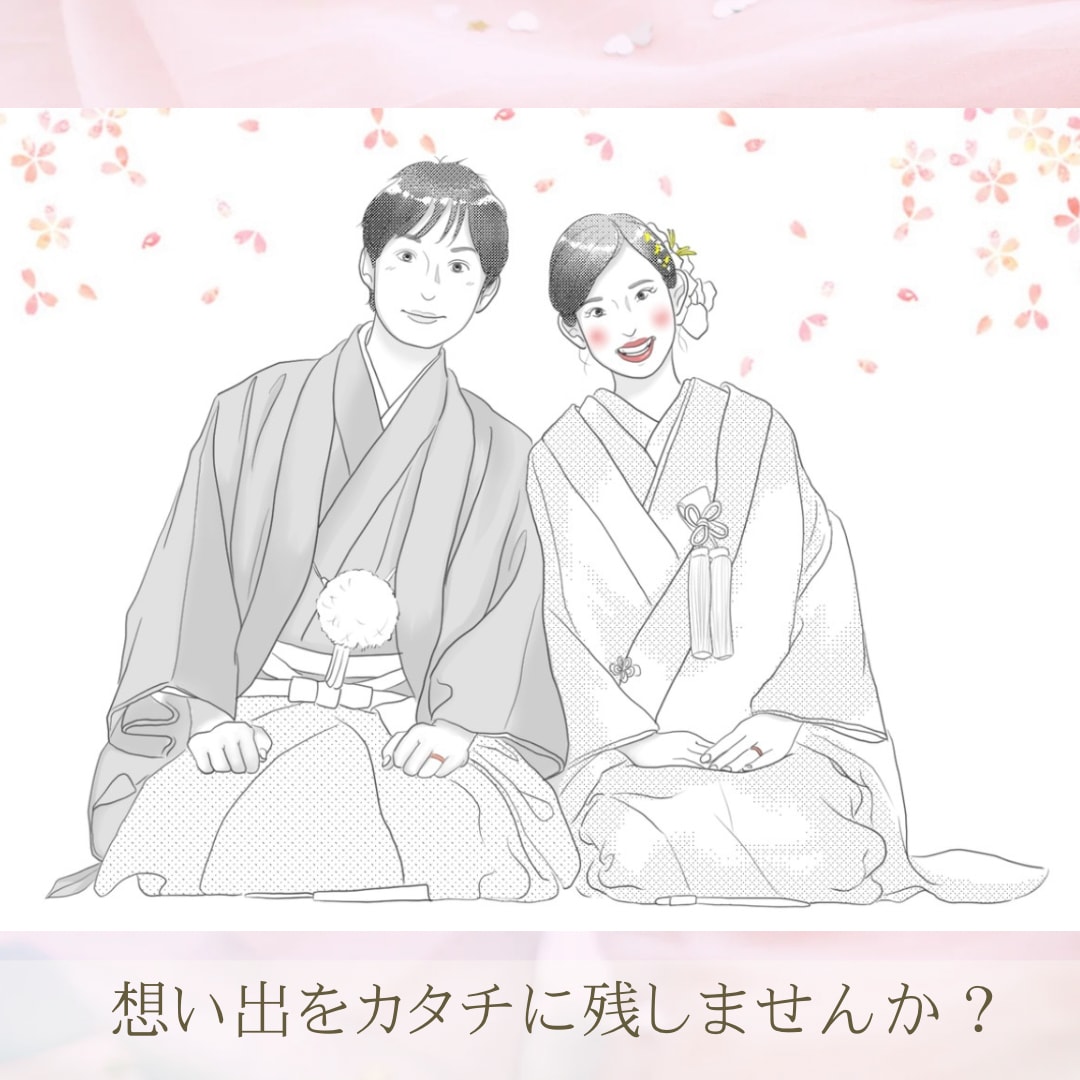 かわいい似顔絵お描きします 線画でシンプルおしゃれな仕上がり♪ イメージ2