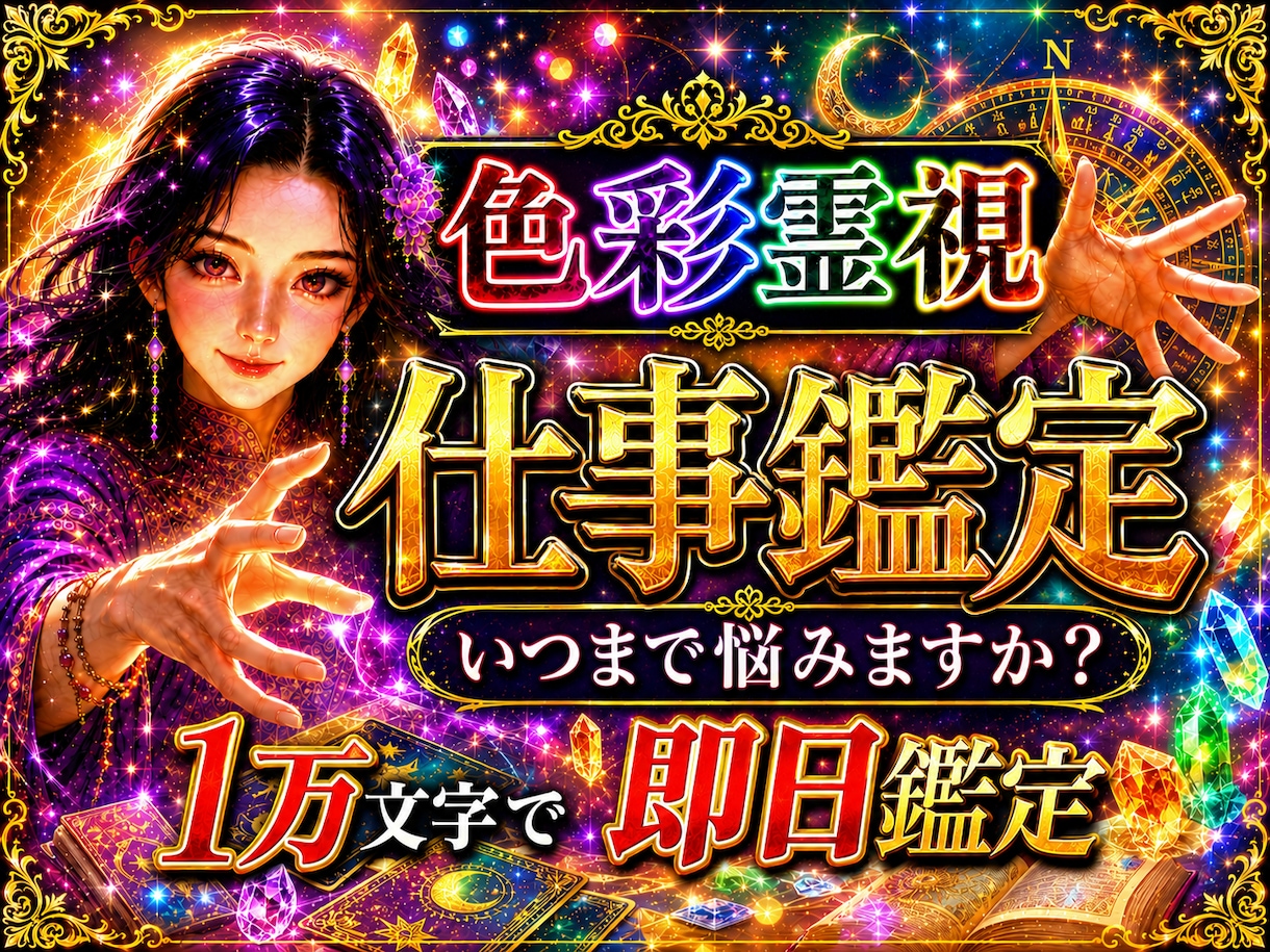 即日1万文字で、【仕事でのお悩み】鑑定します 【特典付き】これからの道、職場の人間関係にお悩みの方へ イメージ1