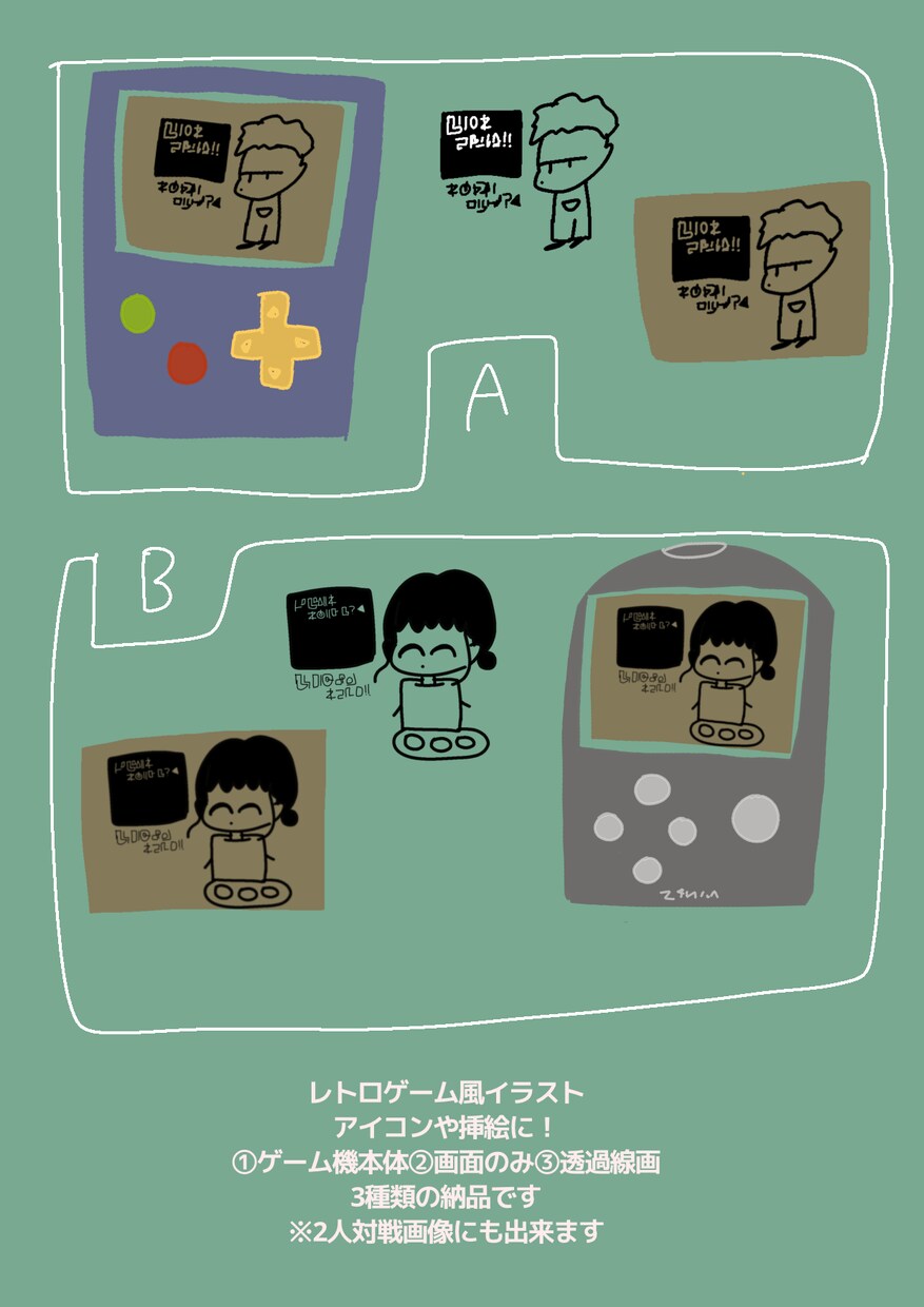 レトロゲーム風似顔絵イラスト書きます 【商用利用可】アイコンや挿絵、グッズやyoutubeに イメージ3