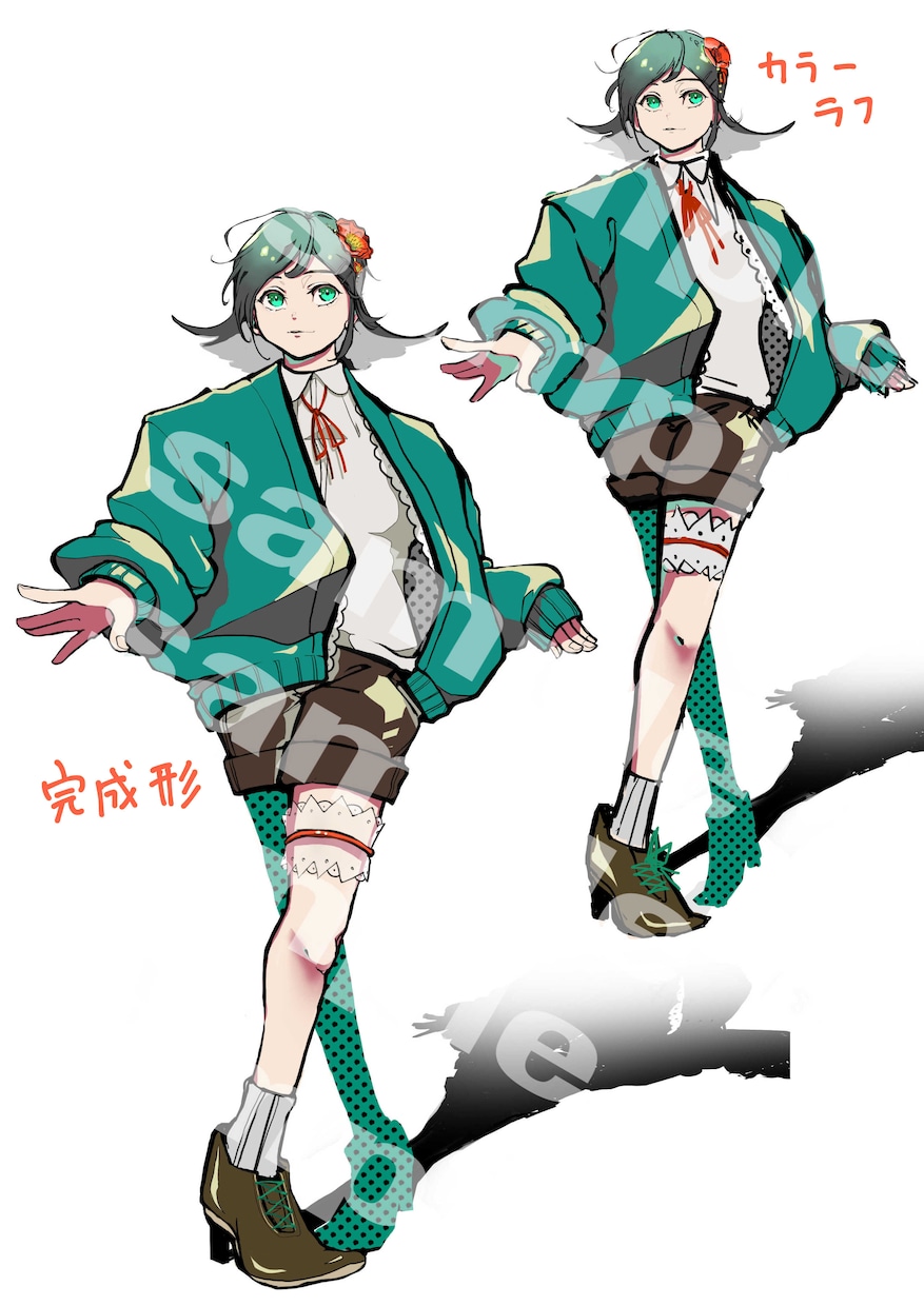 キャラクターデザインします TRPG用・ゲーム立ち絵・衣装デザイン等 イメージ2