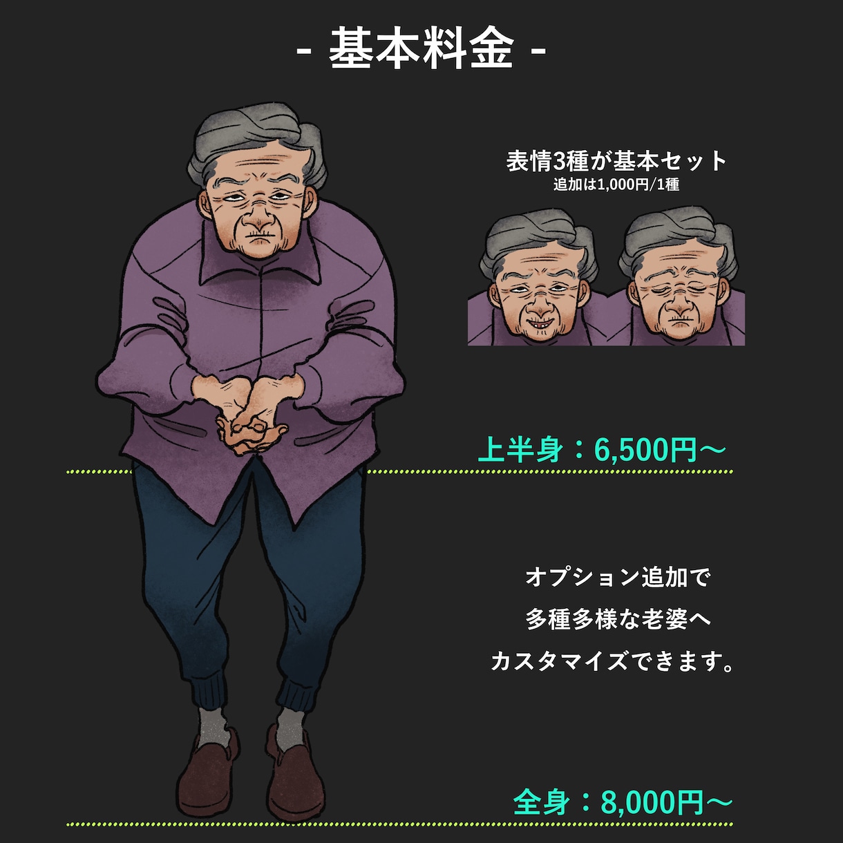 老婆も！キャラデザ・立ち絵承ります 印象に残る特徴的なキャラクターをデザイン。 イメージ2