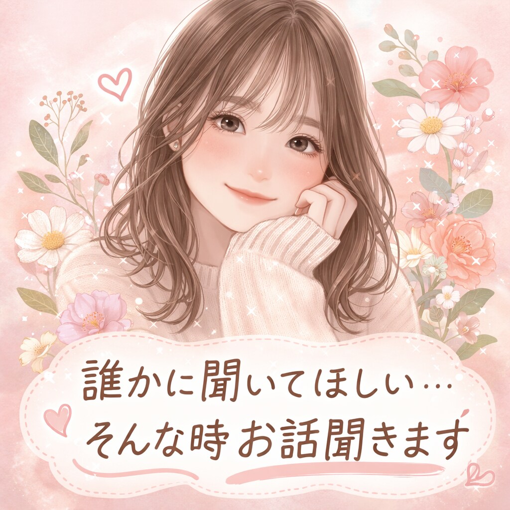 モヤモヤした気持ち優しくお話聞きます 否定せず共感しながらお話聞きます✨ イメージ1