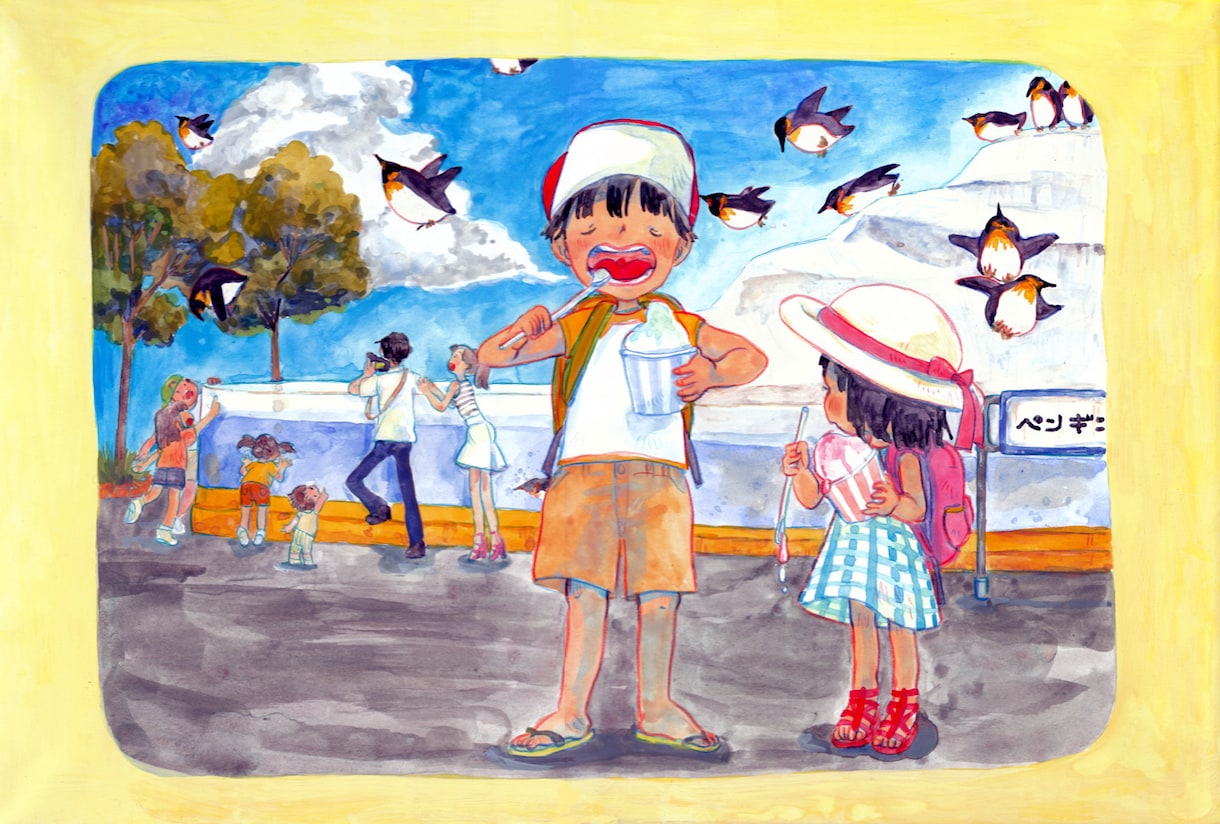 絵本風のあたたかいイラスト描きます ヘッダー用、DM用、ポスター用にやさしい絵を飾りませんか？ イメージ6