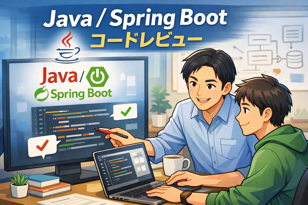 Java/Spring Bootレビューします AIでは拾えない実務目線のレビュー イメージ1