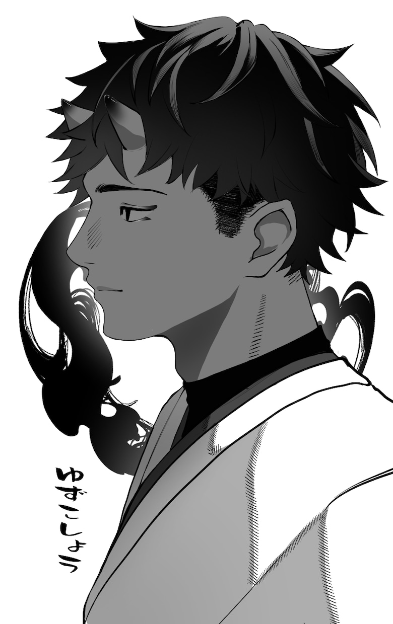 モノクロ・淡色でイラストをお描きします。ます 全身・上半身OK！シンプルな塗りで制作します。 イメージ5