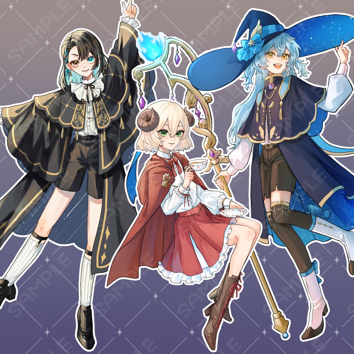 厚塗り風　ゲーム・TRPG立ち絵 制作致します 日常からファンタジーまで　柔らかい質感の立ち絵制作致します！ イメージ4