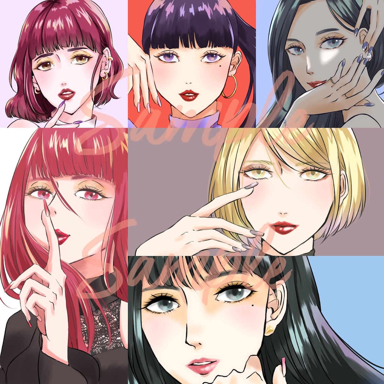 友達やカップルに！大人な似顔絵イラスト描きます 記念日や思い出に！アイコンやヘッダーも受付！ イメージ6