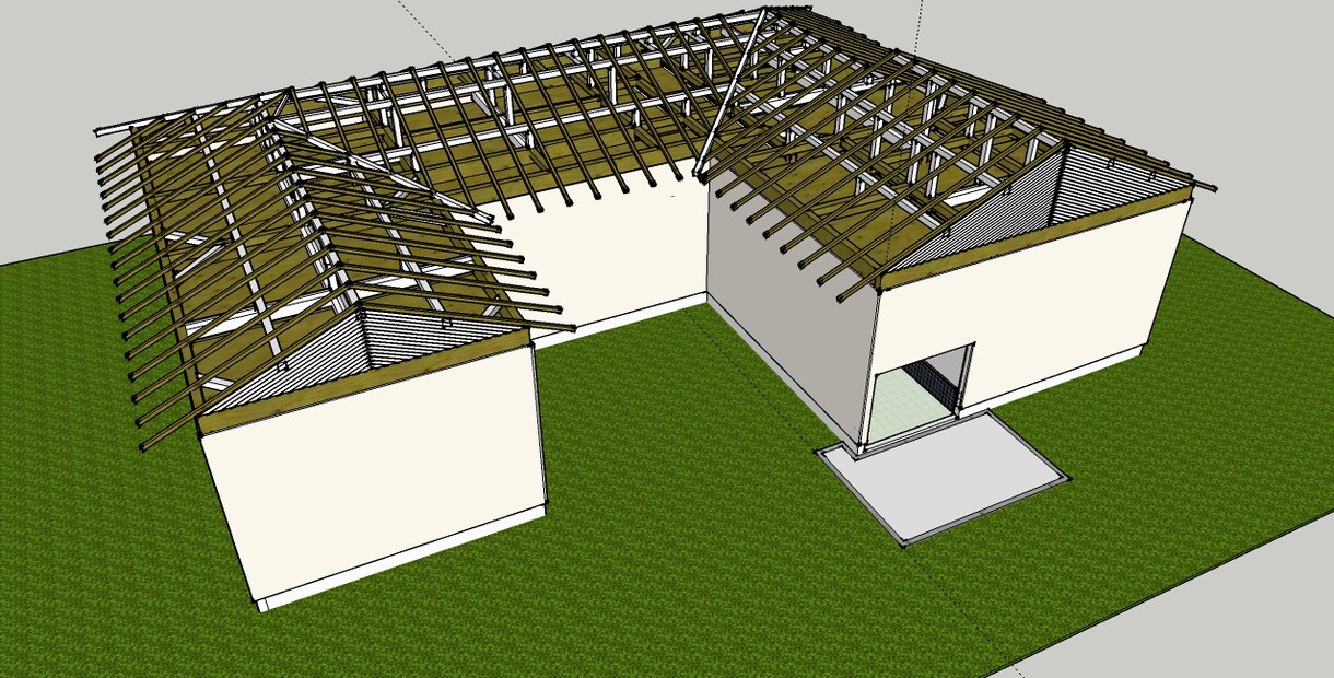 CAD(jwcad),sketchup(3Dグラフィック)を用いて図面、3Dモデルの作成をします。 イメージ1