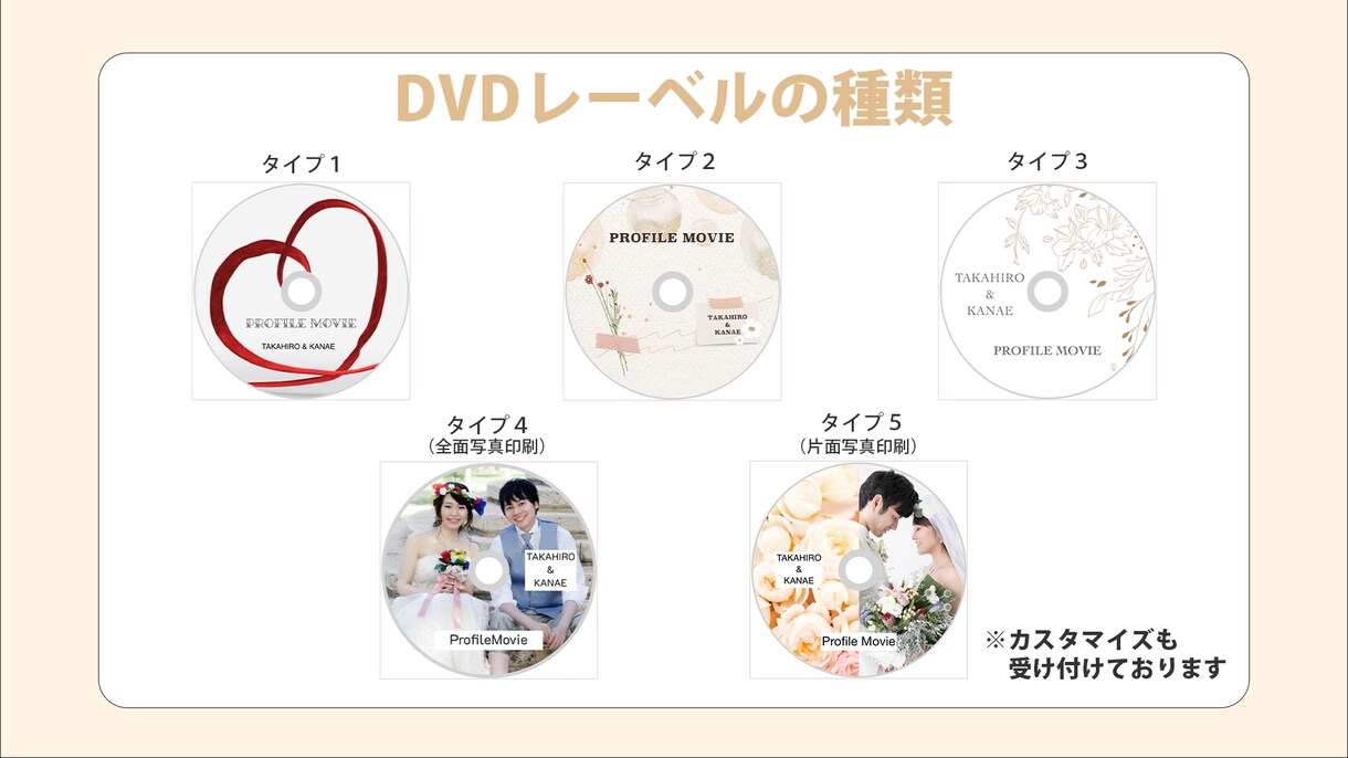 かわいい花デザインプロフィールムービーを制作します 【セール中】DVD・レーベル・ジャケット印刷・郵送まで無料！ イメージ6