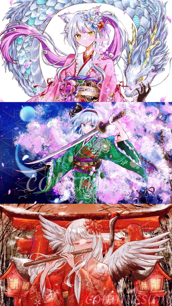MVイラスト・サムネイルお描きします 差分・レイヤー分け・PSD納品、商用利用ok イメージ5