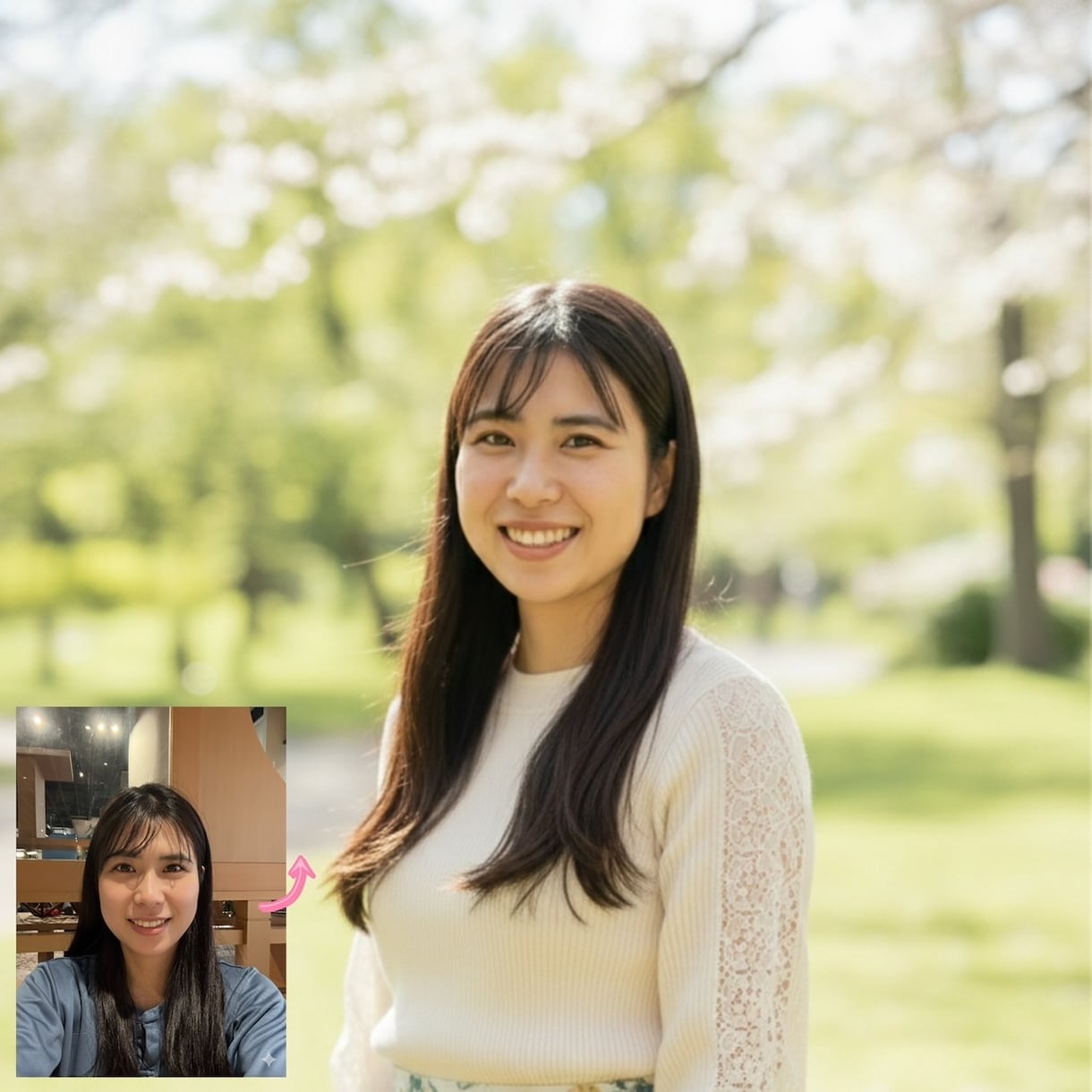 適当な自撮りを好印象なマッチングアプリ写真にします アプリでモテる清潔感ある写真へ。印象改善をお手伝い。 イメージ2
