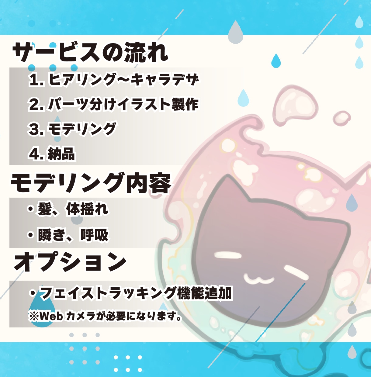 揺れる！マウスカーソルをLive2Dで制作します VTuberやクリエイターの作業配信におすすめ！ イメージ2