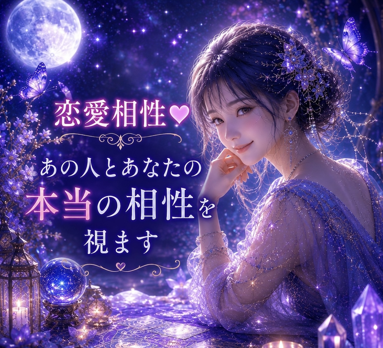 恋愛相性❤️ あの人とあなたの本当の相性を視ます なぜこんなに惹かれるの？二人の心の繋がりを読み解きます♥️ イメージ1