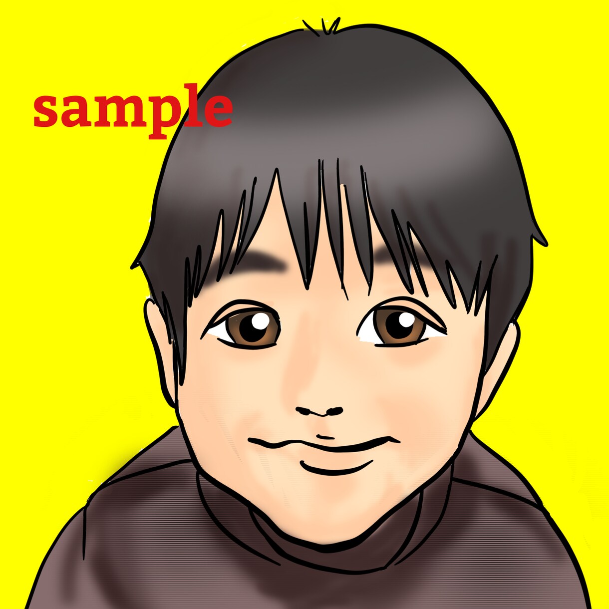 商用利用可！シンプルな似顔絵風アイコン描きます ブログやツイッターその他SNSやビジネスで顔出しNGな方へ イメージ4