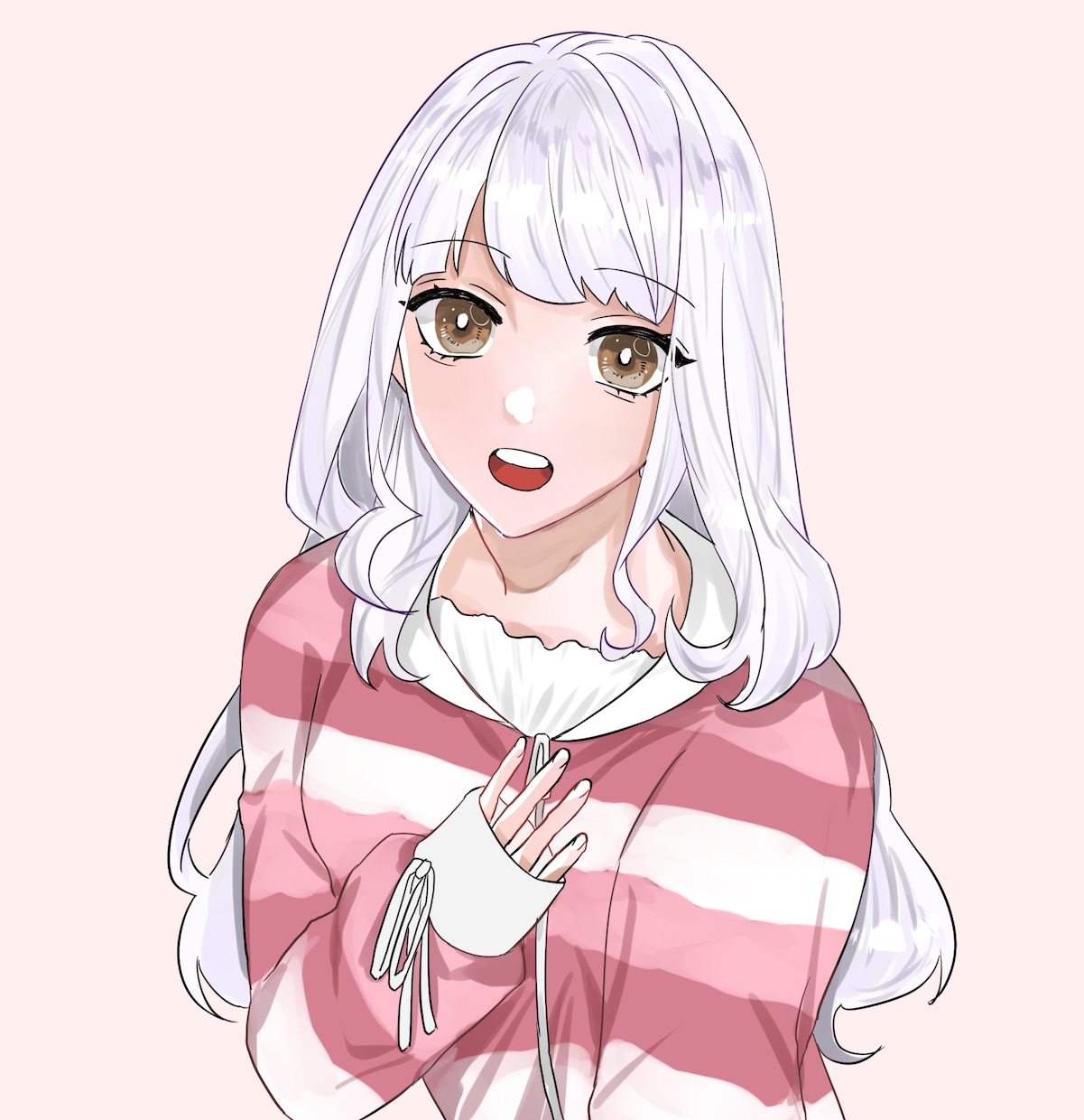 目を惹くVtuber様の立ち絵のイラスト承ります サムネイルやSNSアイコンに使用できるイラストを制作します イメージ7