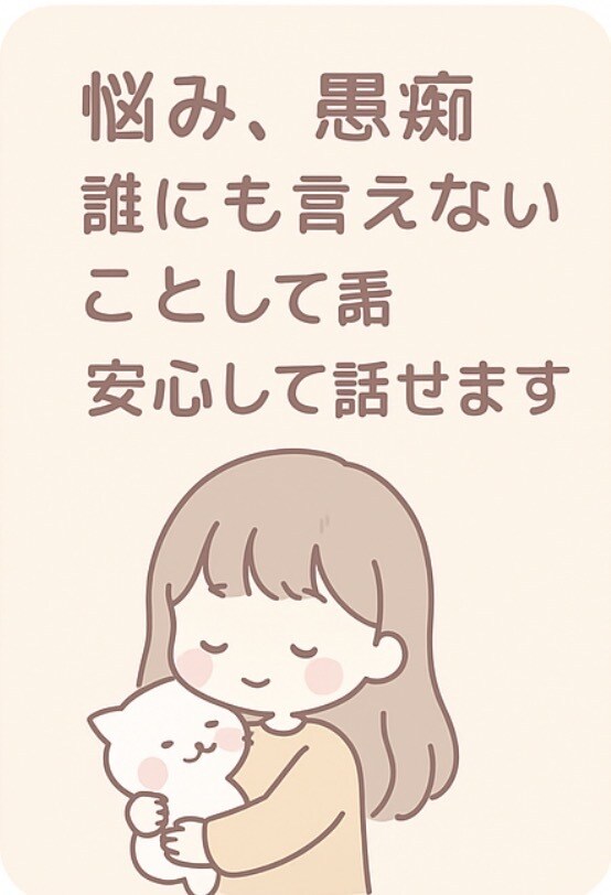 どんな話でも優しく聞きます 誰にも言えない気持ち、ゆっくりお話下さい。 イメージ2