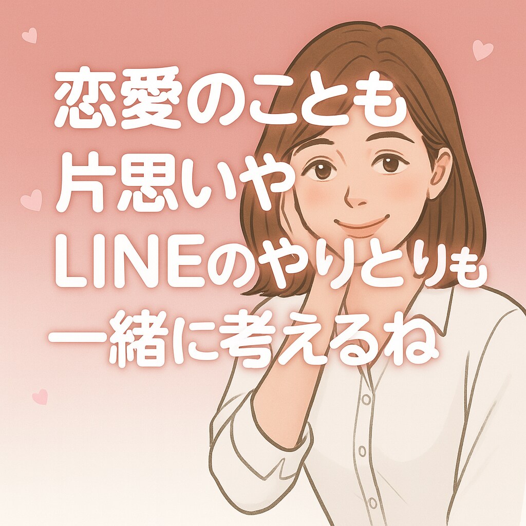恋愛やLINEのやり取りの相談受けます 恋愛LINEの悩み何でも気軽に相談してね イメージ2