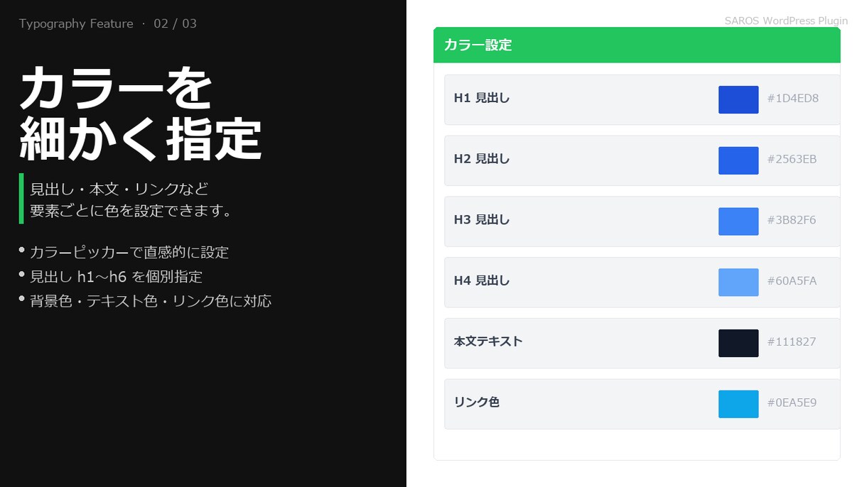 WP（ワードプレス）専用フォント管理できます 固定ページ、投稿ページのほか、カスタム記事にも対応 イメージ3