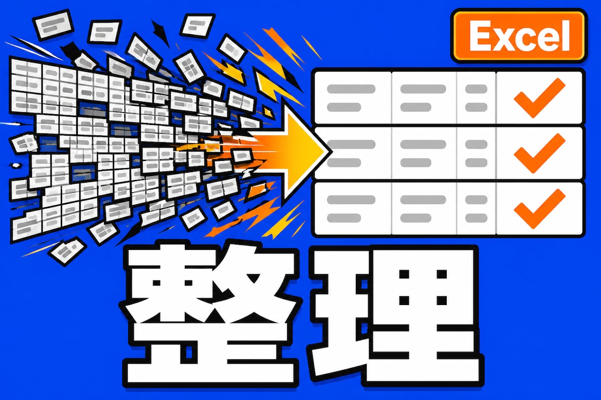 Excelの表を見やすく整理します 重複削除・体裁・簡単な集計まで イメージ1