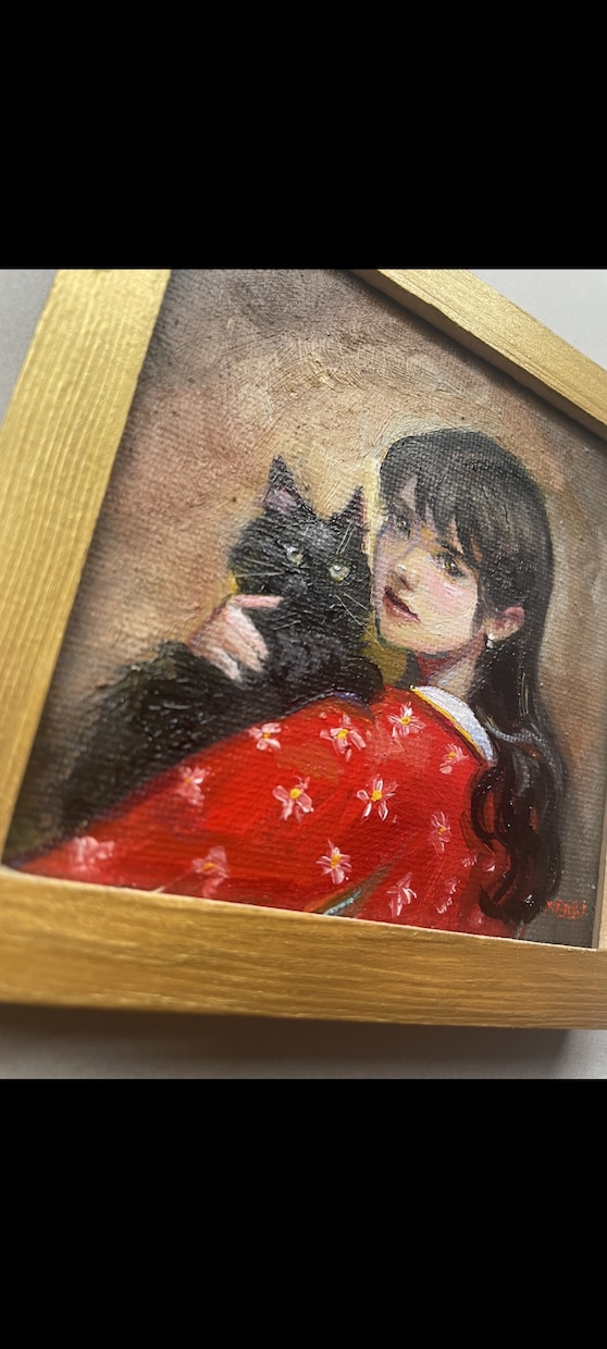 ペットと一緒にお描き致します ペットと一緒の作品を飾ってみませんか?☆ イメージ3
