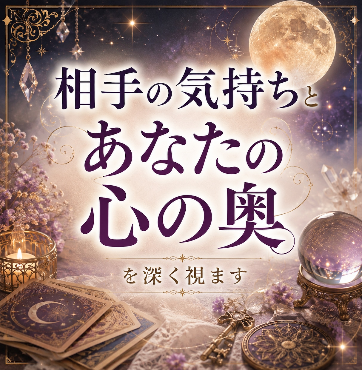 あの人の気持ちとあなたの心の奥を深く視ます 霊視×カードで「あの人はどう思ってる」から「私はどうしたい」 イメージ1