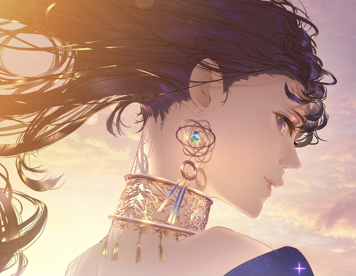 綺麗な表紙絵イラスト、アイコンイラスト等描きます 小説の表紙、挿絵、動画の背景イラストにオススメ！ イメージ2