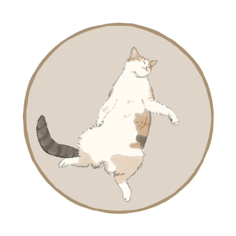 愛嬌のある猫ちゃんのイラストを描きます 可愛い表情で思わず微笑んでしまうふわふわ猫ちゃんイラスト イメージ9