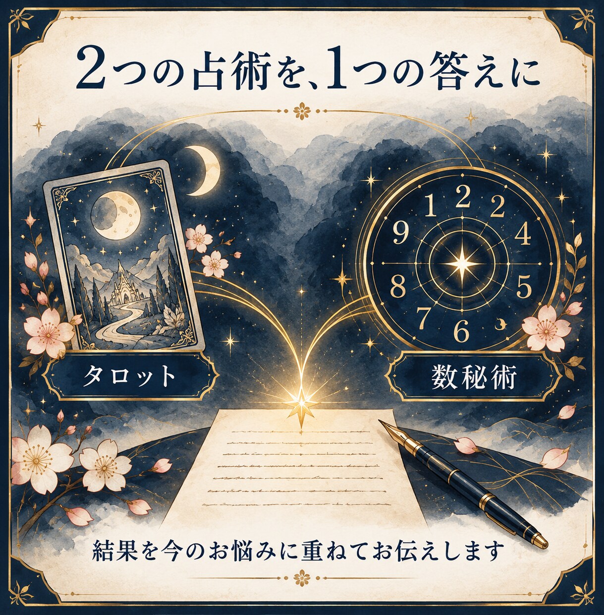 タロットと数秘術で今の恋と今後を丁寧に鑑定します 今の状況を整理し、これから選べる行動をお伝えします イメージ2