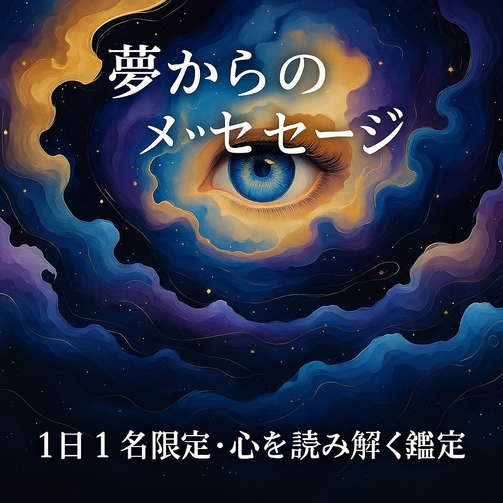 夢からのメッセージを1日1名限定で鑑定します 見た夢の意味を丁寧に解説します。 イメージ1