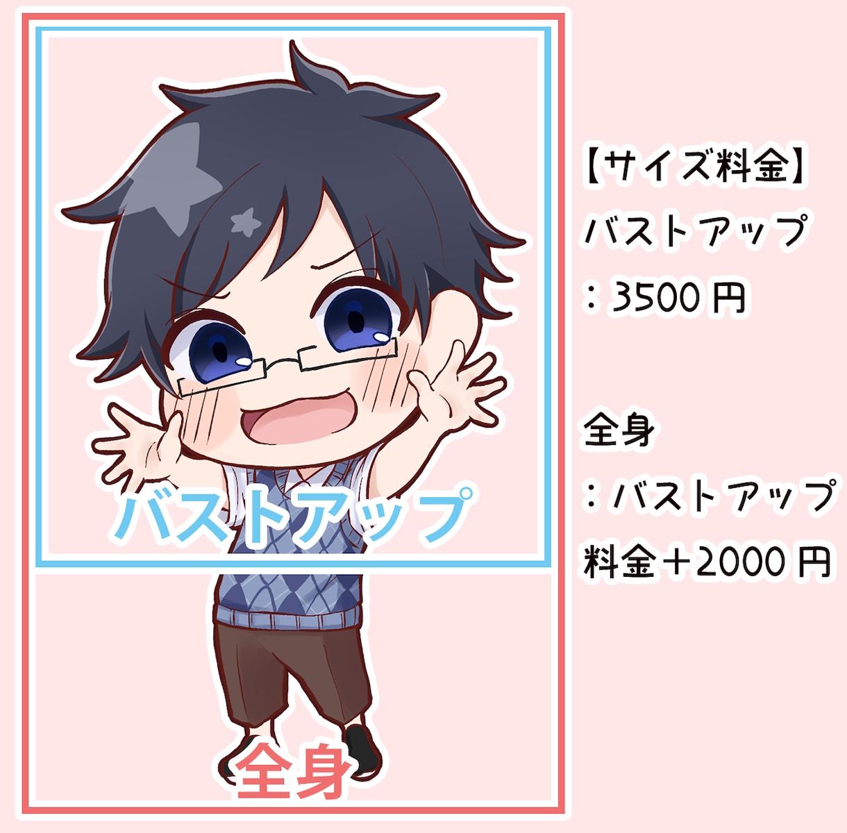 かわいいミニキャライラスト描きます あなた用の生き生きとした可愛いミニキャラを描きます イメージ2