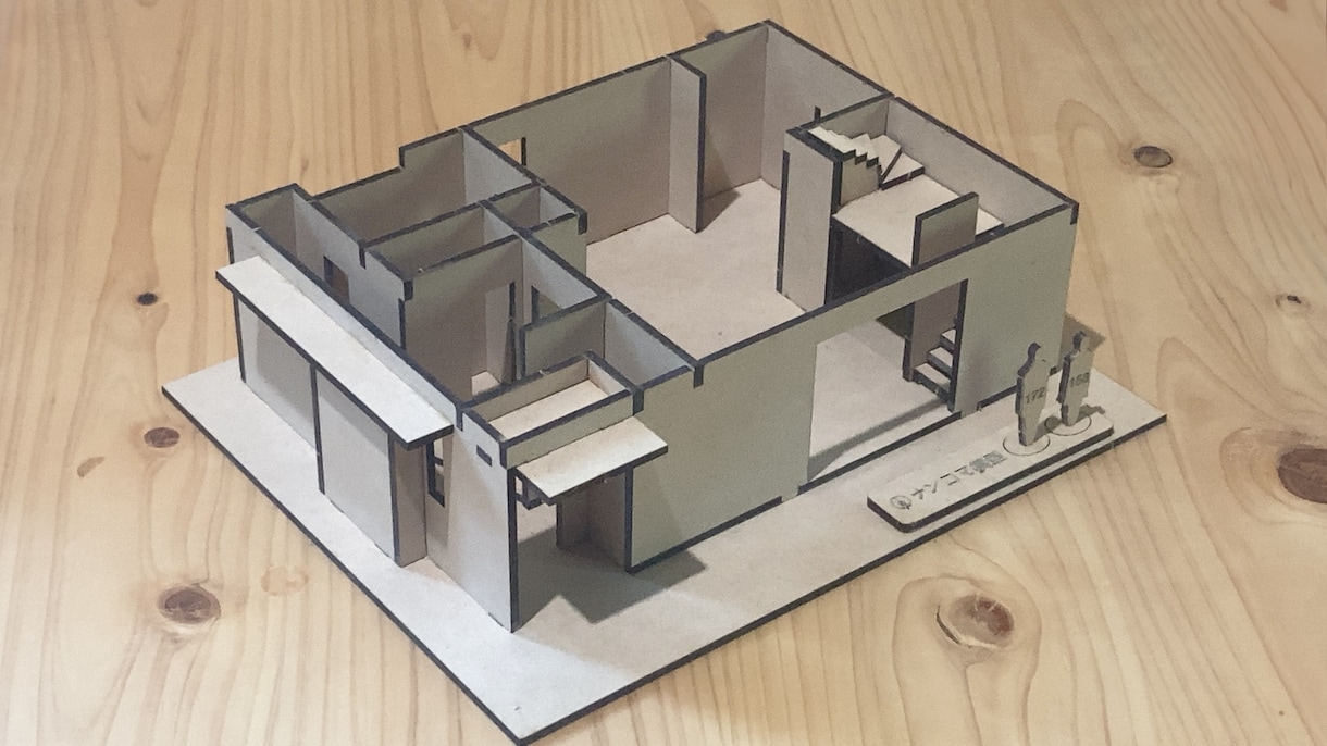 3営業日で間取り確認用の建築模型を作ります 【家族で囲んで話せて、設計者にも要望を伝えやすい】 イメージ5