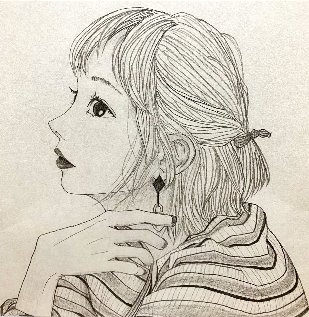 鉛筆･色鉛筆･ボールペンで人物イラストを描きます 顔のイラストから全身のイラストまで。原画郵送可能です。 イメージ4