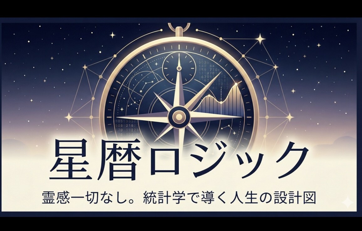 星暦ロジック ◇統計学で将来の不安を解消します 【あなたの未来は大丈夫】その言葉の根拠、気になりませんか？ イメージ1