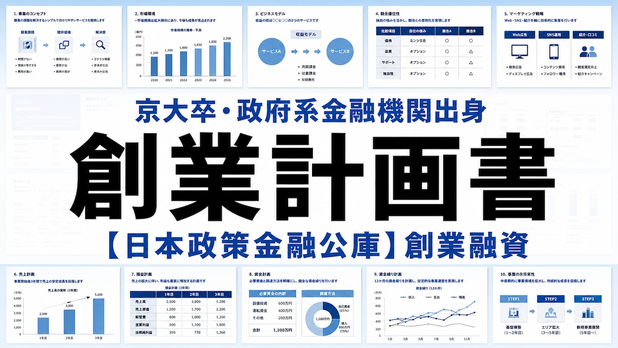 創業計画書作成と融資担当者との面談対策を支援します 金融機関における融資審査の実務経験を活かし、創業融資を実現 イメージ1