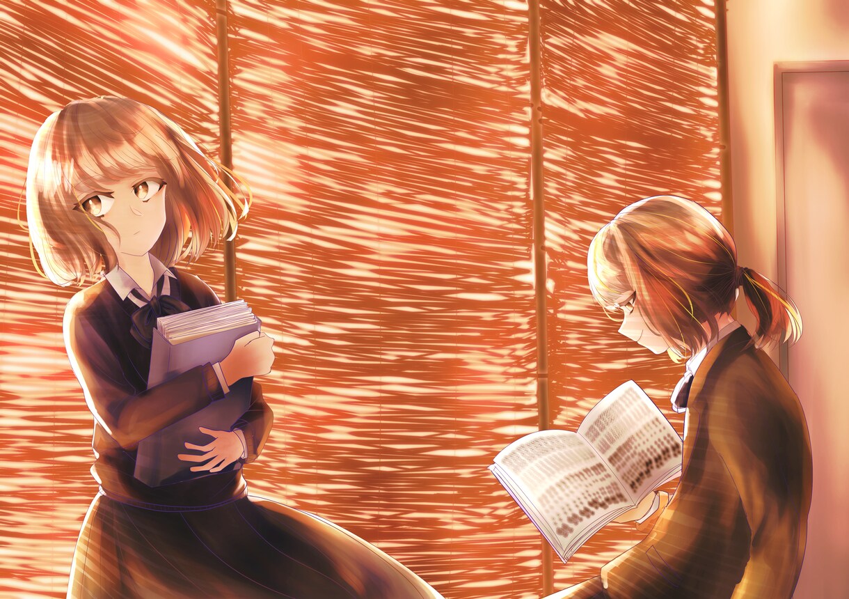 スチル、表紙絵等描きます 雰囲気に合わせて差分付きの大きめのイラストを描きます イメージ10