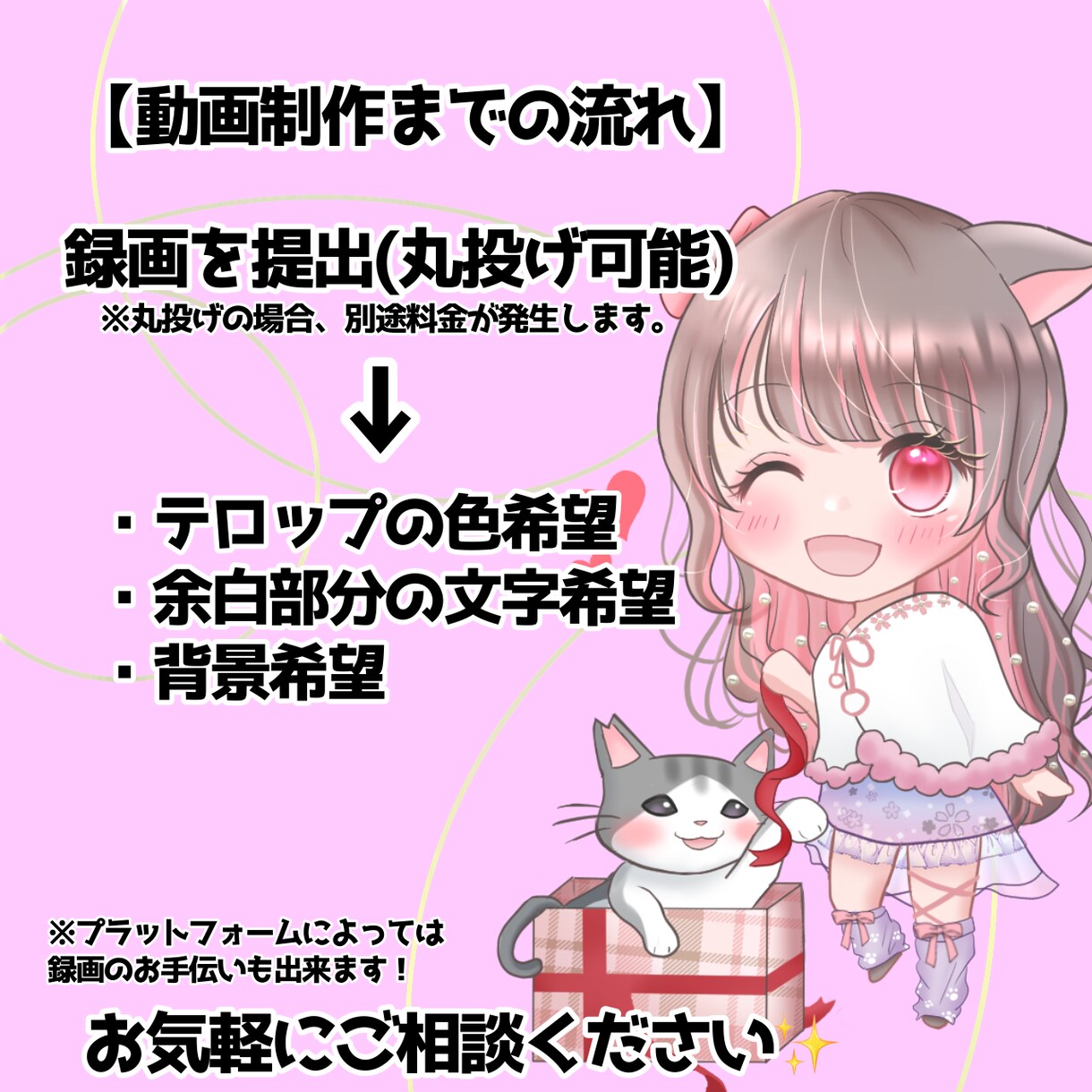Vライバー専門！色んなプラットフォーム承ります IRIAM大歓迎！丸投げOK！short動画、1本動画制作！ イメージ4