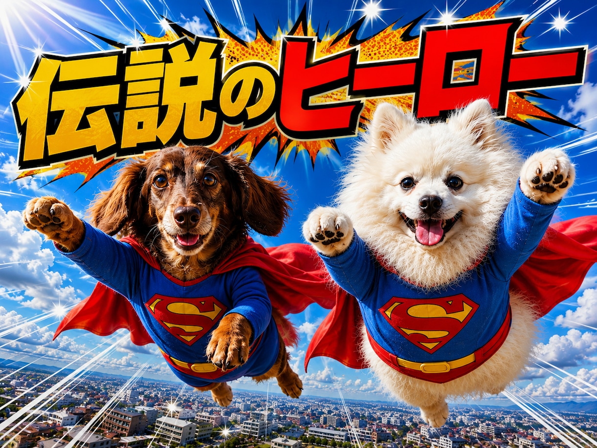 大切なペットの衣装デザイン承ります スーパーマンやお姫様、海賊など、コスチューム表現が可能です。 イメージ1