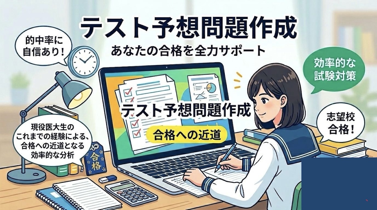 予想問題で未来を変えられます 精度の高い予想問題で演習しよう！ イメージ1
