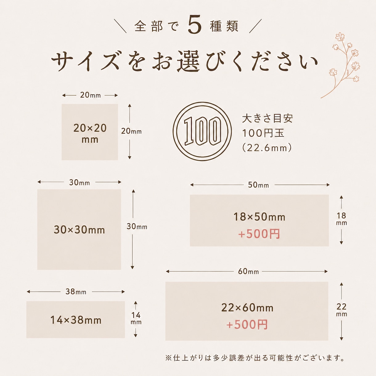 あなたのロゴでオリジナルスタンプ作ります 1秒で乾く！ 発送物やタグにポンと押すだけ！ イメージ3