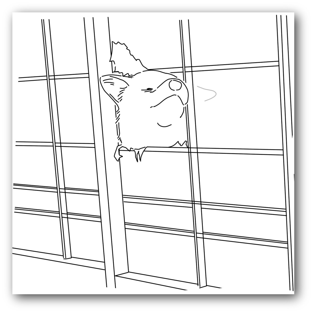 ペットの写真からシンプルな線画風イラスト描きます わんこ、ニャンコ、その他ペット全般◎プレゼントにもどうぞ！ イメージ4