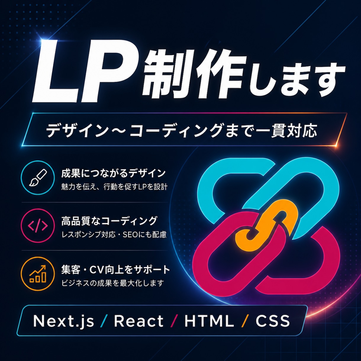 集客できるLPをコーディングします Webサービス開発者がデザインから実装まで イメージ1