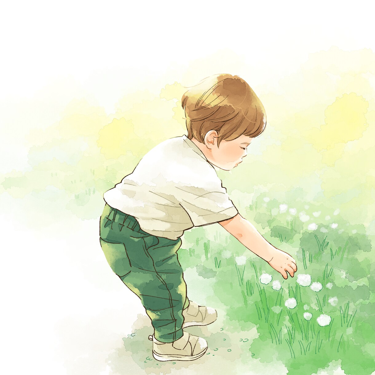 お子さまやご家族の水彩風の似顔絵イラストを描きます 結婚・出産のお祝いや自宅のインテリアに…ペットイラストもOK イメージ5
