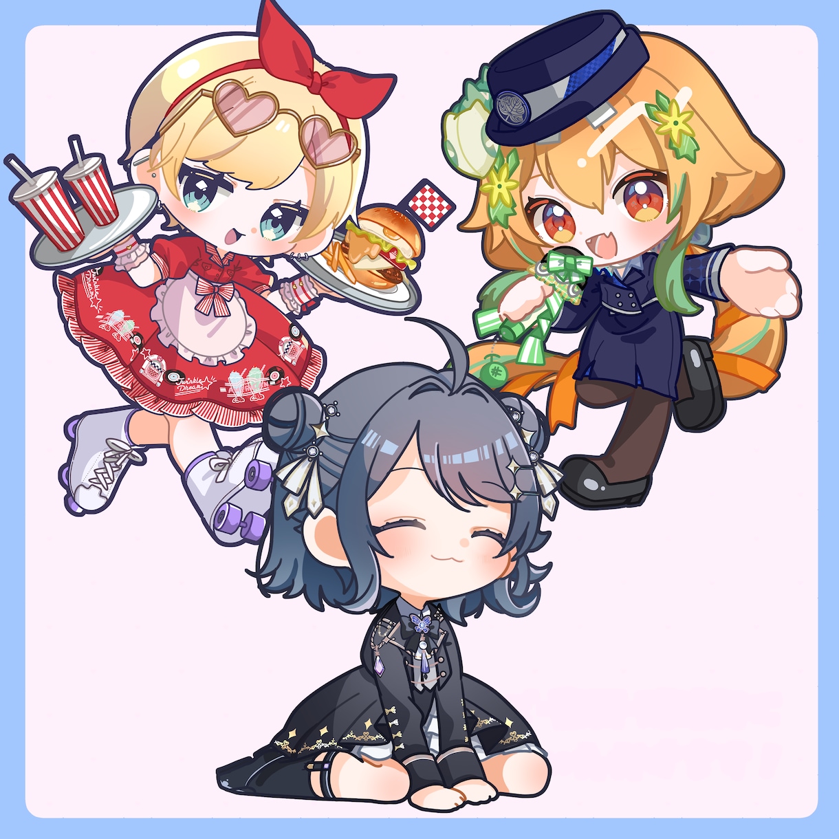 SDキャラ・デフォルメイラスト制作いたします かわいいキャラからゆるい表情差分まで対応可能です！ イメージ4