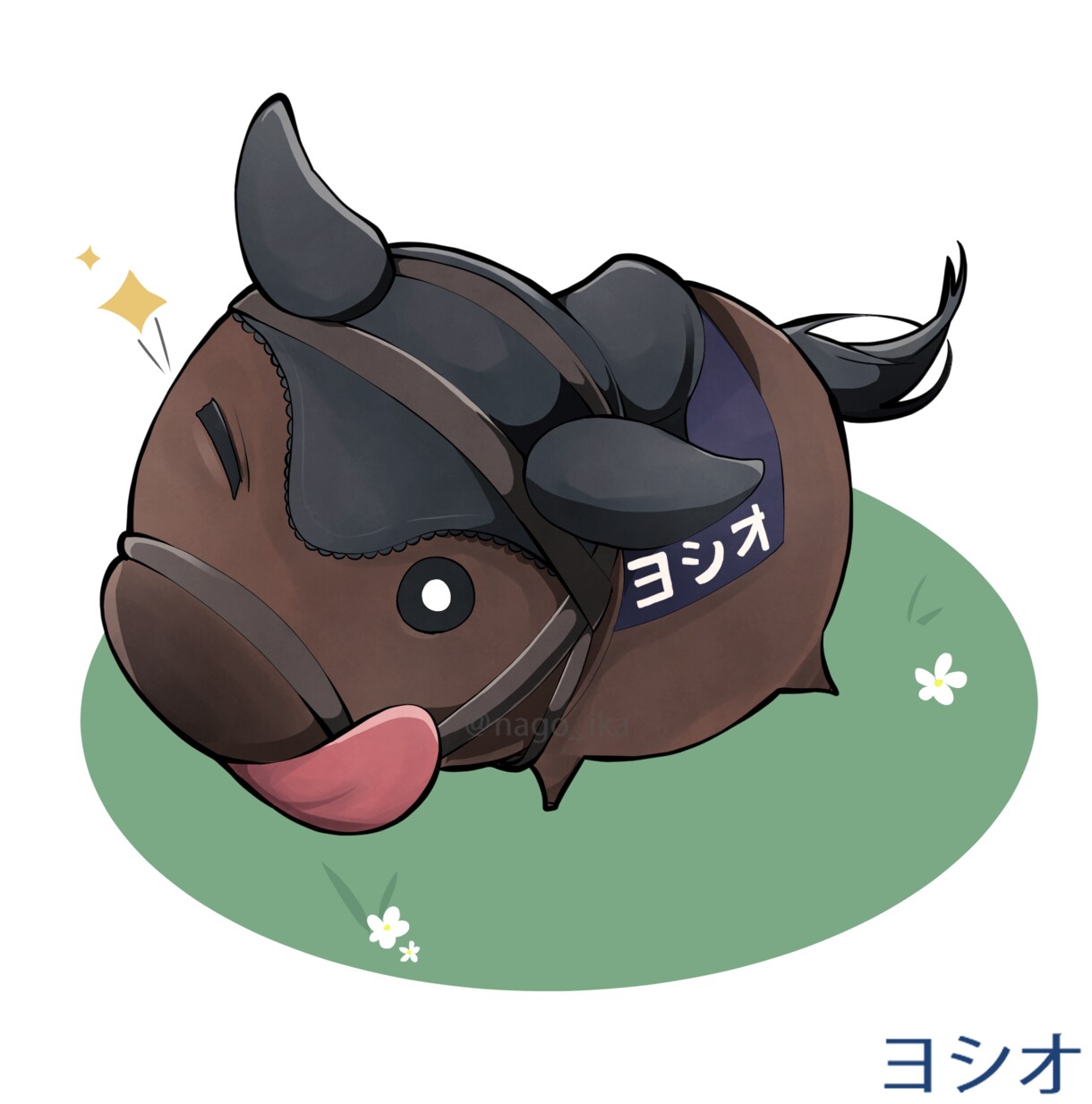 馬のイラスト製作します かわいい馬、競走馬のアイコンやグッズイラスト描きます！ イメージ3